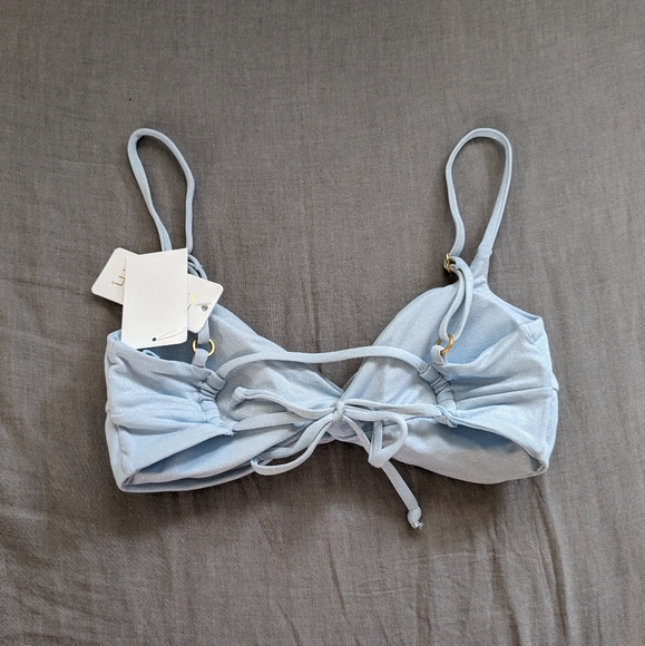 L*Space Ringo Nancy Lee Bikini Set Shimmer Sky Blue - Picture 5 of 9